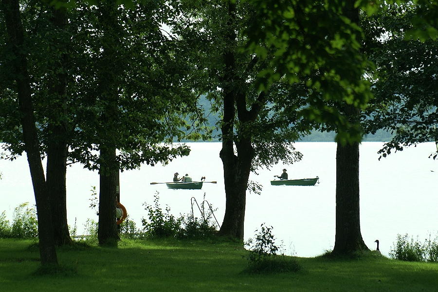 Bootsfahrt auf dem "Milchsee" und......