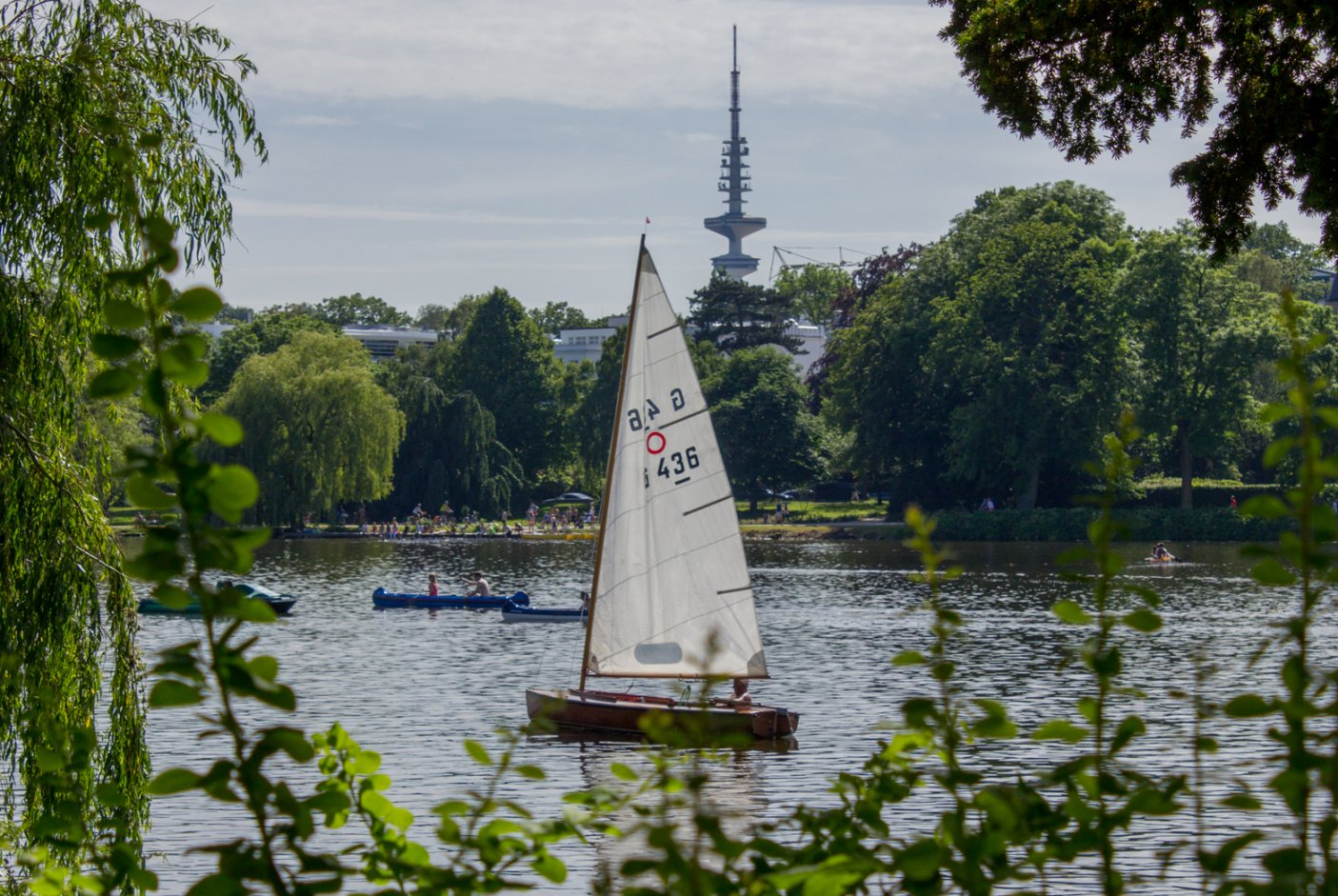 Bootsfahrt auf der Alster