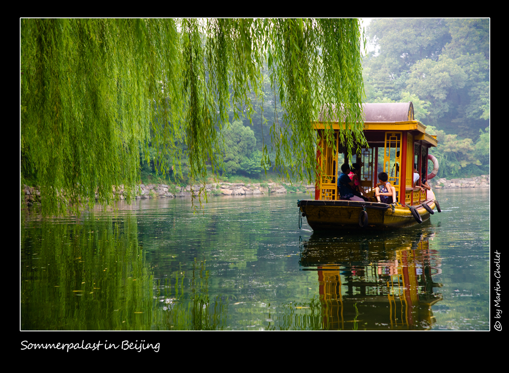 Bootsfahrt im Sommerpalast in Beijing