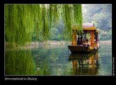 Bootsfahrt im Sommerpalast in Beijing