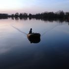 Bootsfahrt im Sonnenuntergang