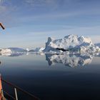 Bootsfahrt in der Diskobucht vor Grönland