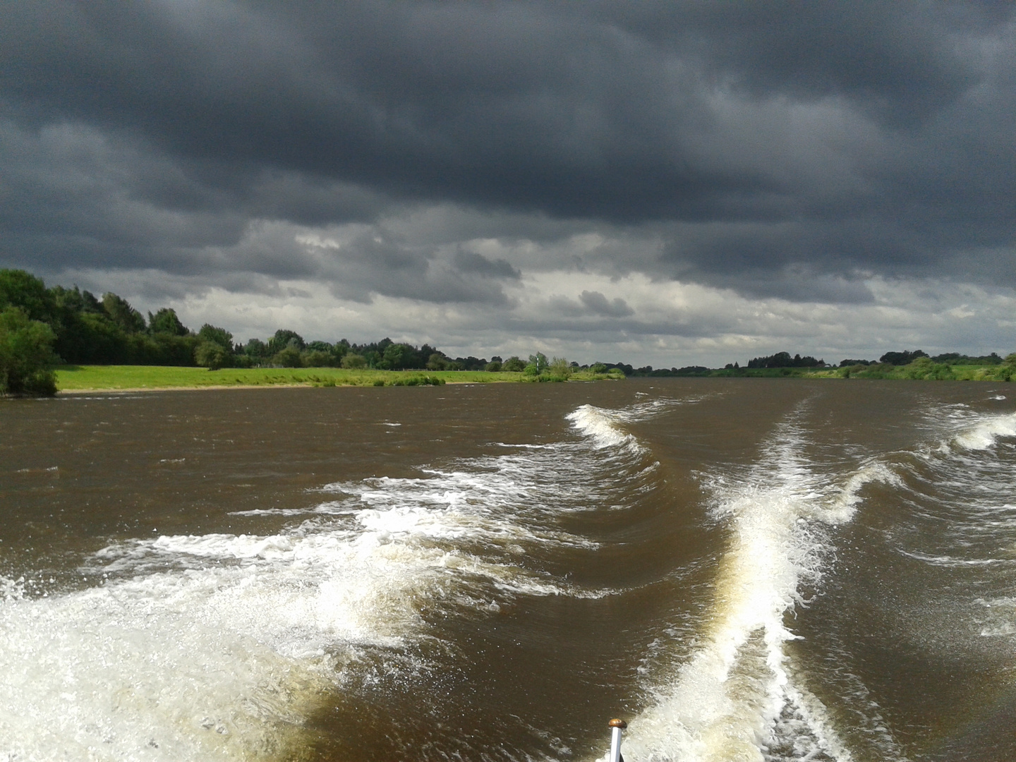 Bootsfahrt in der Weser