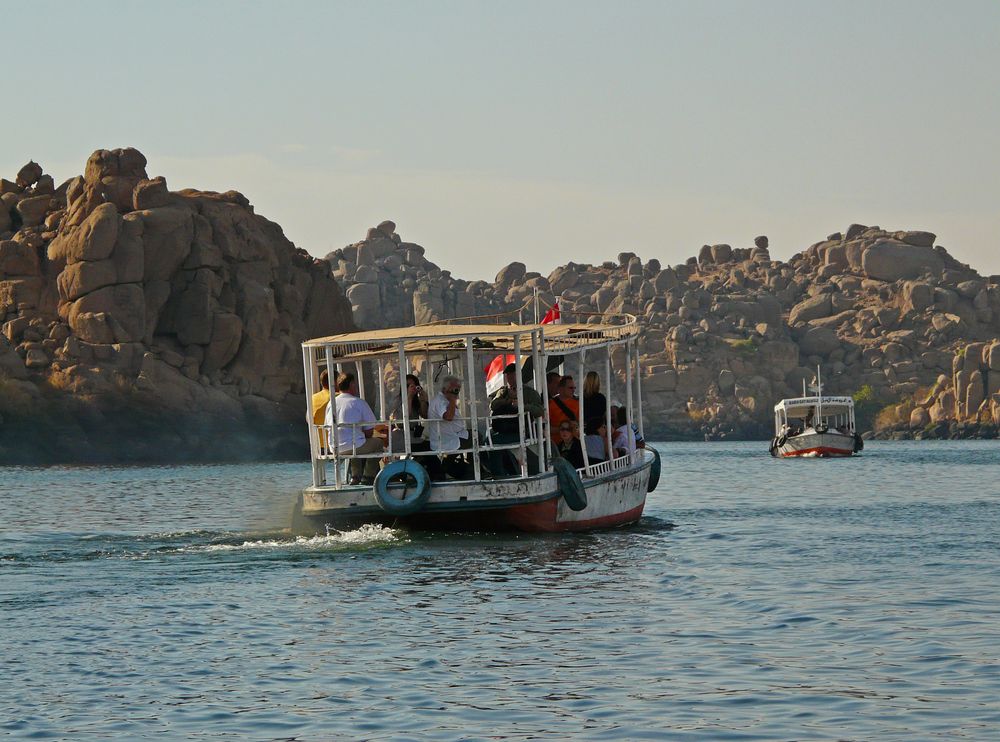 Bootsfahrt zu den Philae Tempeln