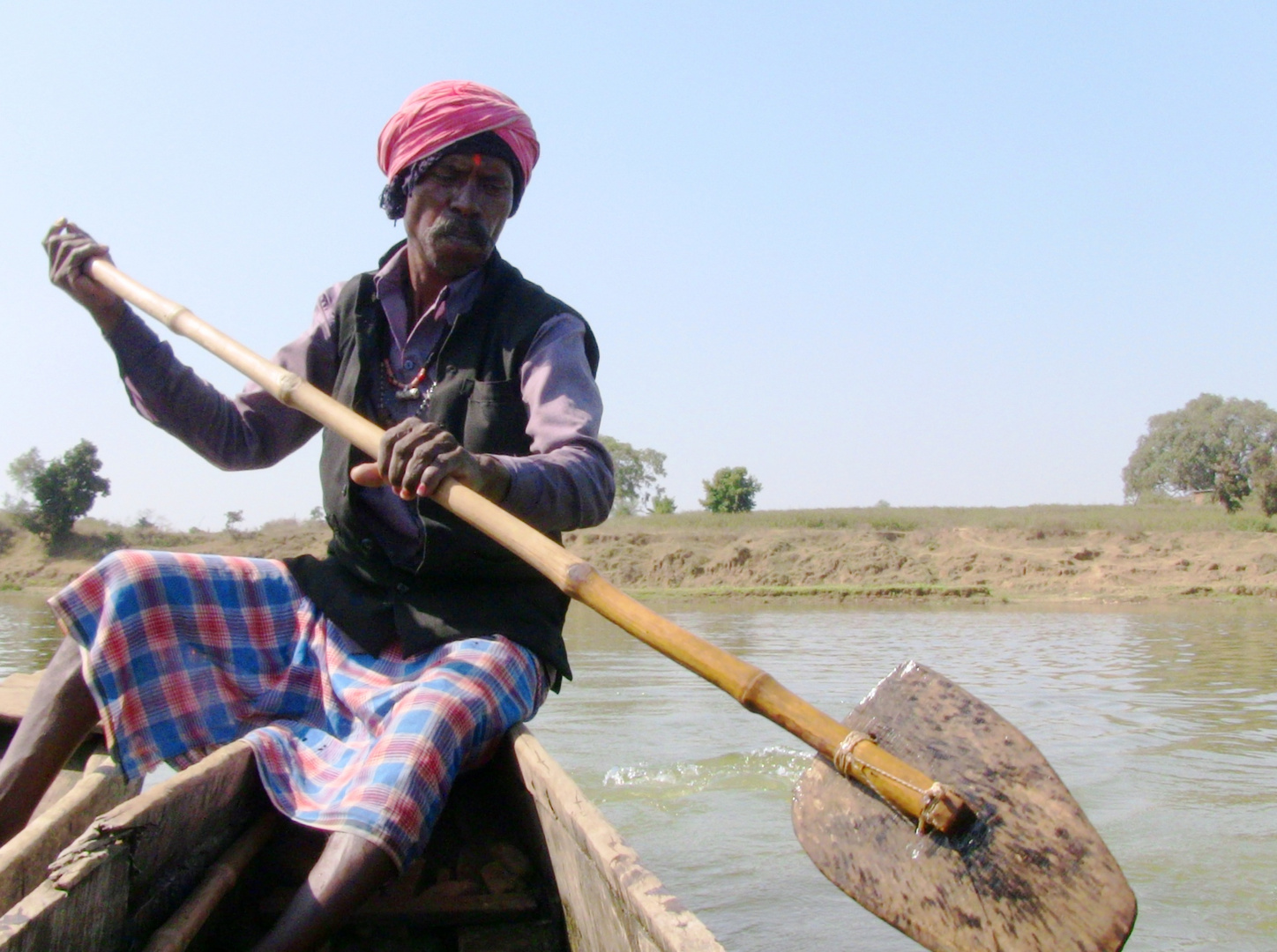 Bootsfmann in Indien