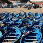 Bootsgewimmel im Hafen von Essaouira