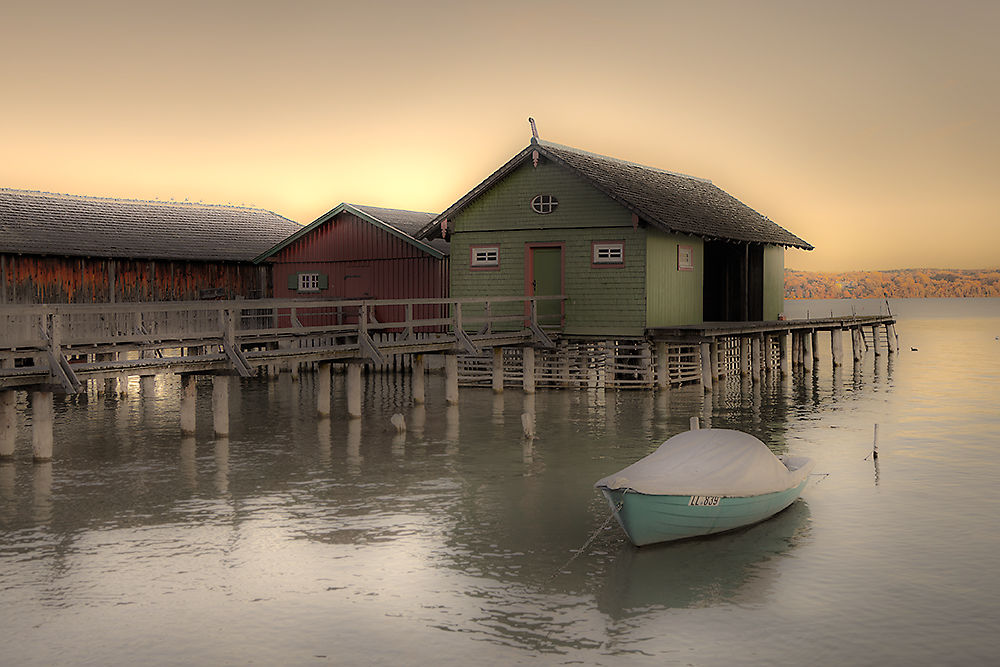 Bootshäuser am Ammersee