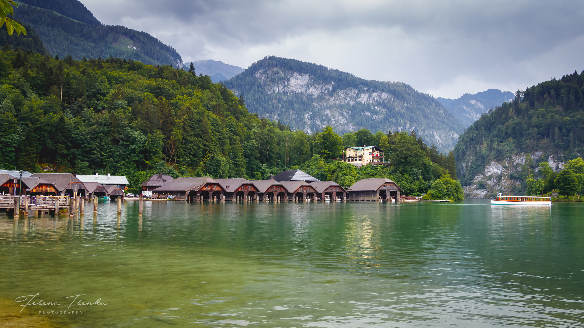 Bootshäuser am Königsee