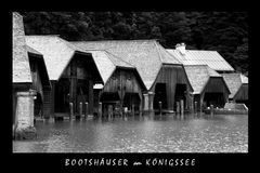 Bootshäuser am Königssee