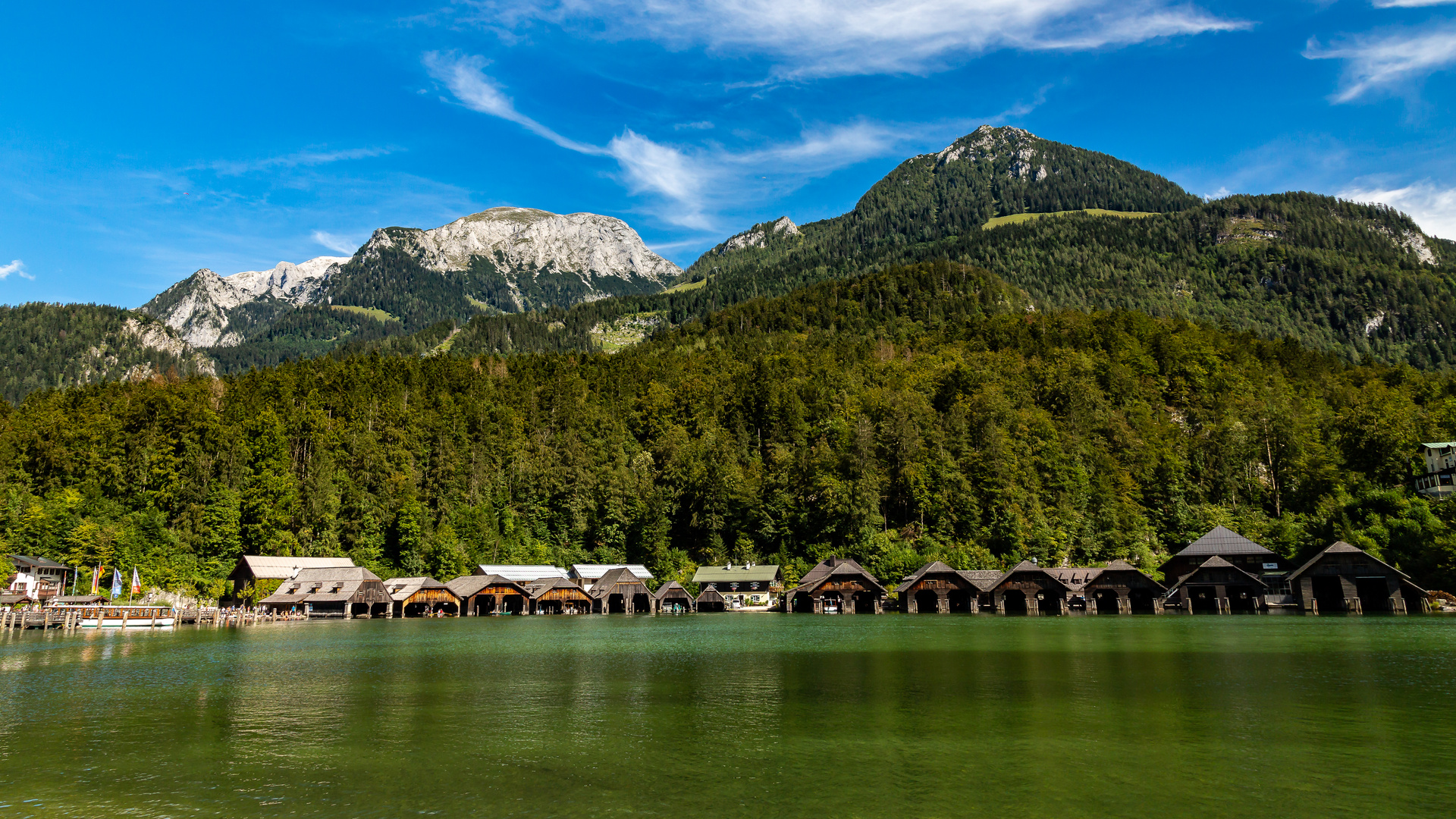 Bootshäuser am Königssee