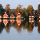 Bootshäuser am Mirower See