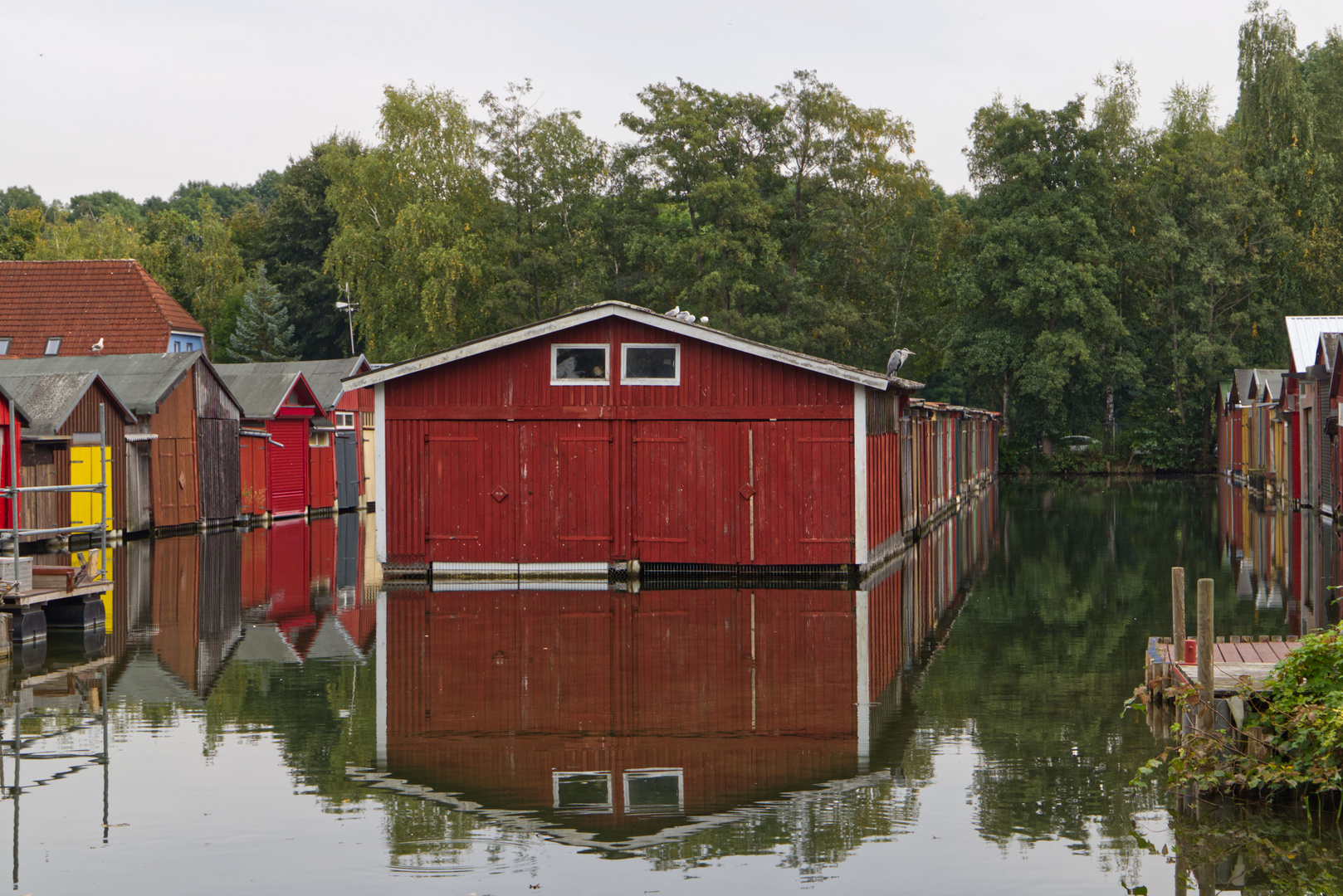 Bootshäuser am Oelmühlenbach 