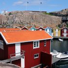Bootshäuser an der Westküste Schwedens