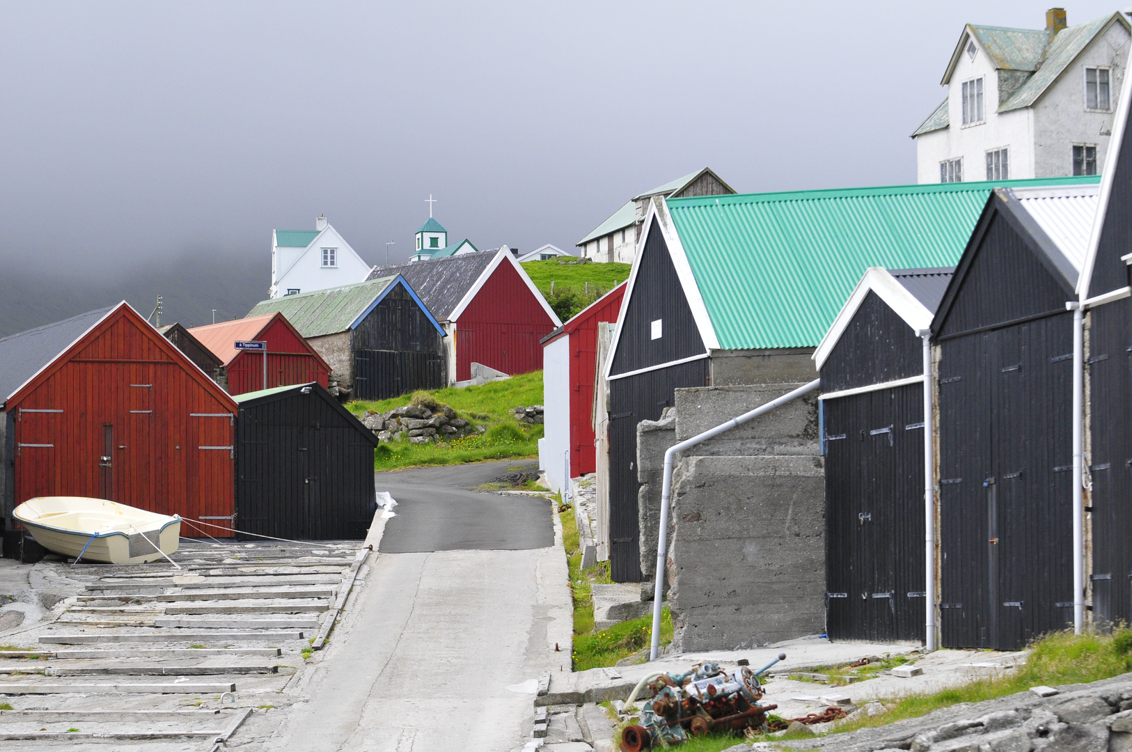 Bootshäuser in Sandvik