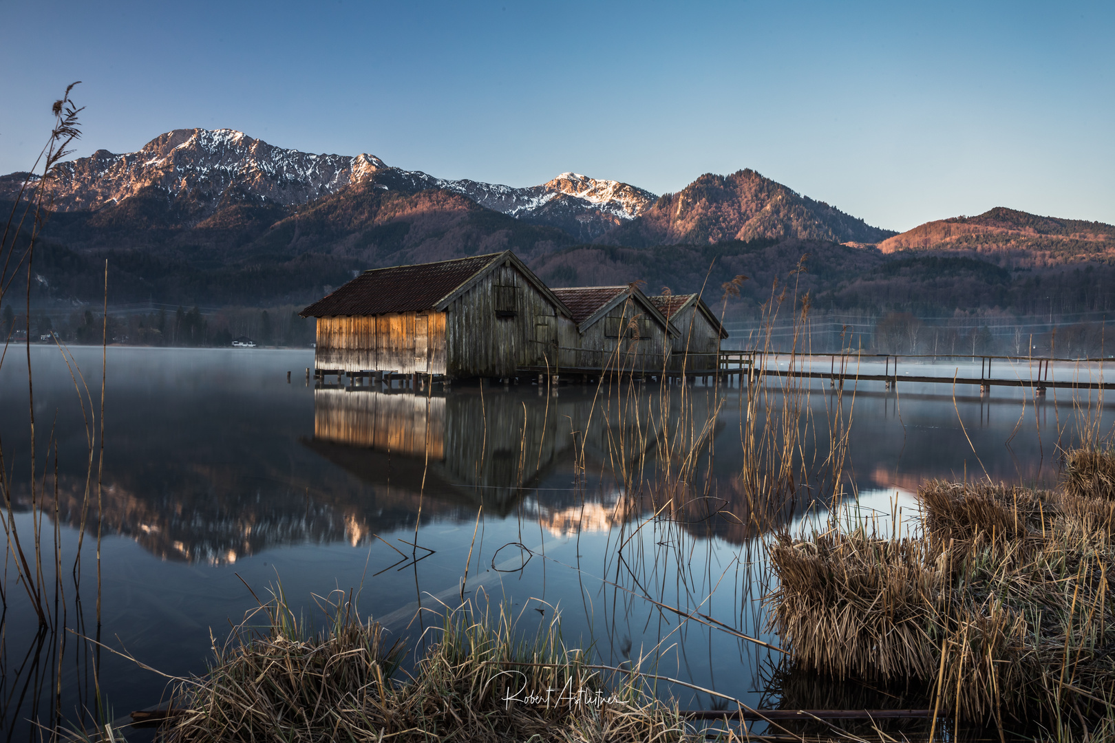 Bootshäuser Schlehdorf am Kochlsee