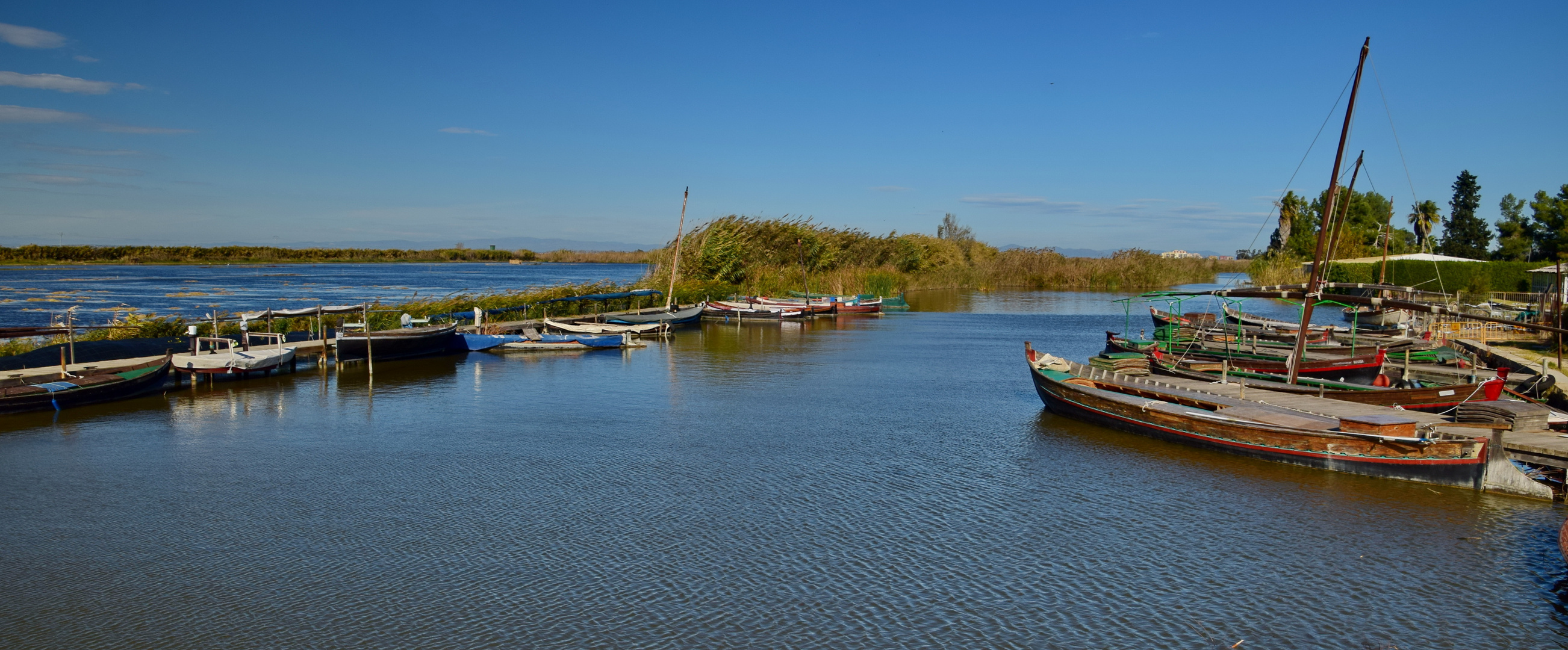 Bootshafen am Albufera See