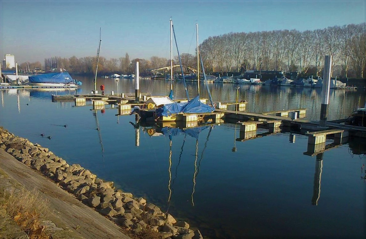 Bootshafen von Schierstein am Rhein