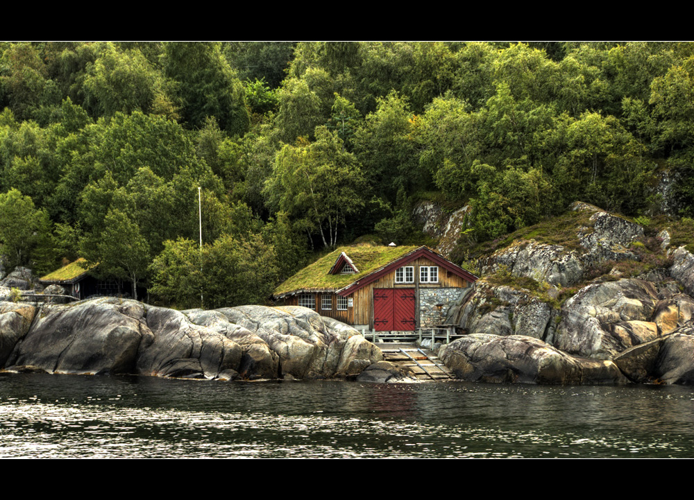 Bootshaus am Fjord