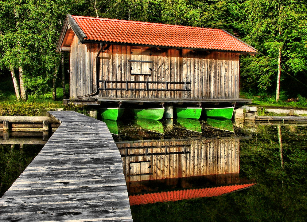 Bootshaus am Moor-See HDR