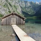 Bootshaus am Obersee des Königsee`s.