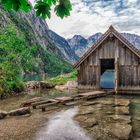 Bootshaus im Obersee bei der Fischunkelalm