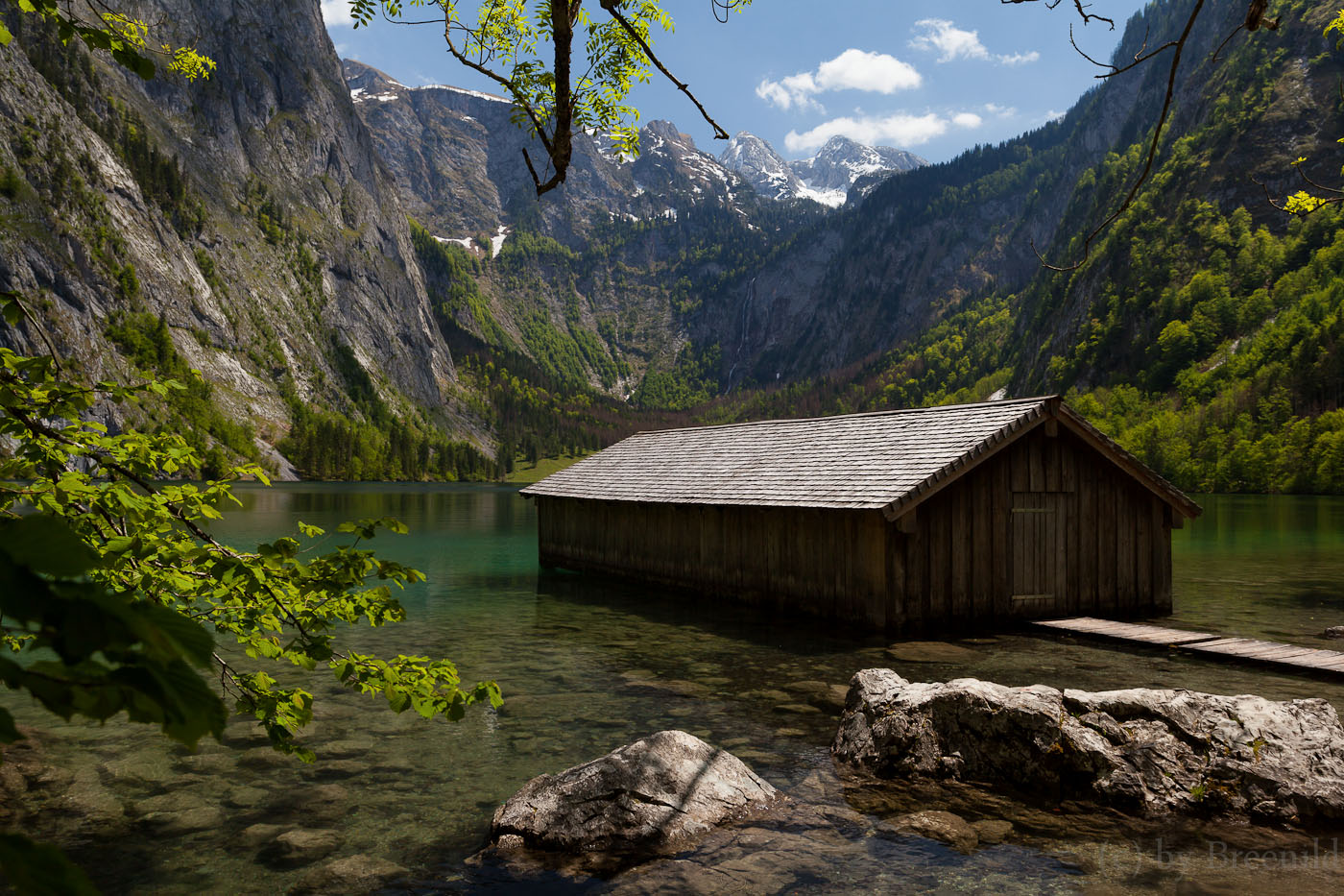 Bootshaus im Obersee beim Königssee