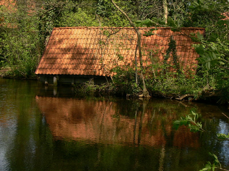 Bootshaus in der Wümme