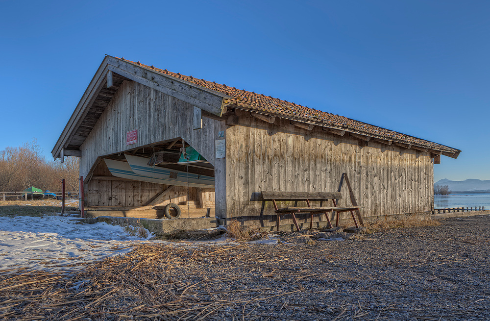 Bootshaus in Schützing am Chiemsee