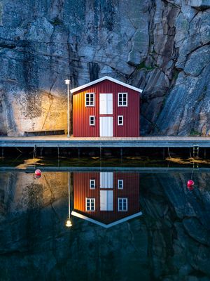 Bootshaus in Smögen