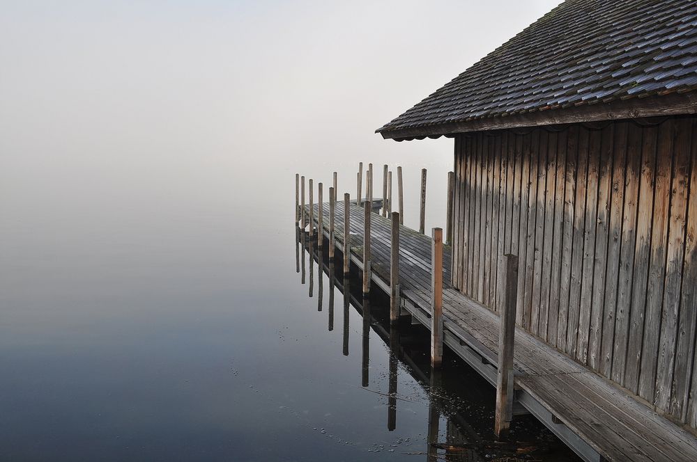 Bootshaus mit Steg