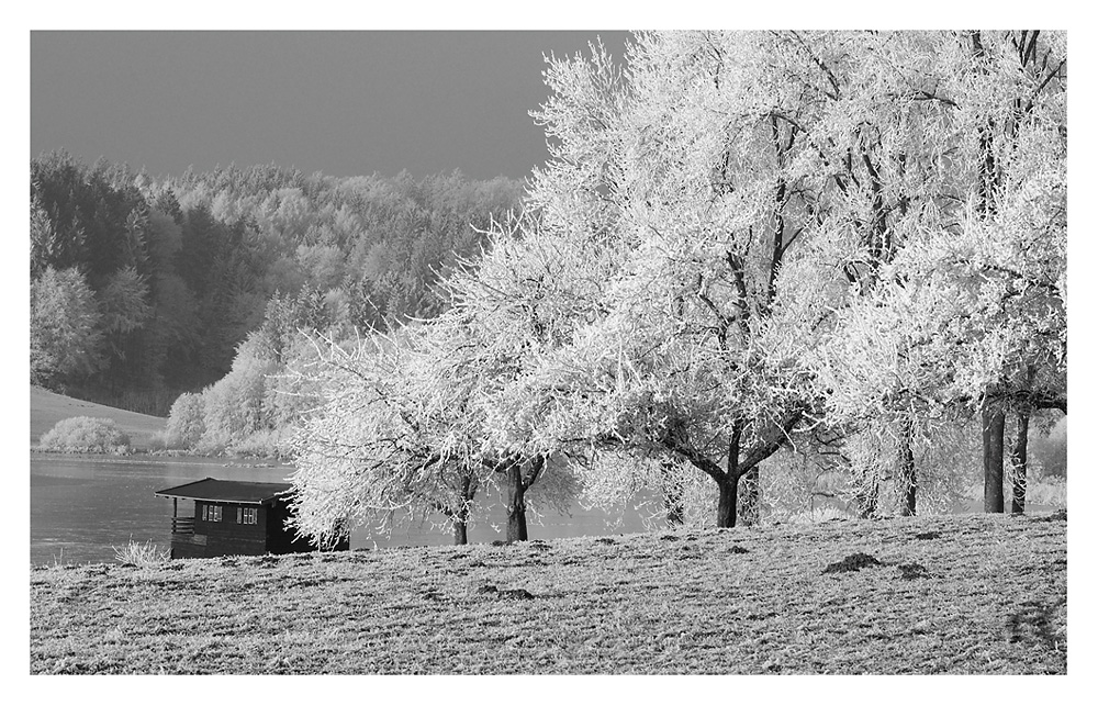 Bootshaus Winterstimmung