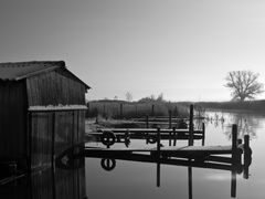 Bootshütte am Saaler Bodden