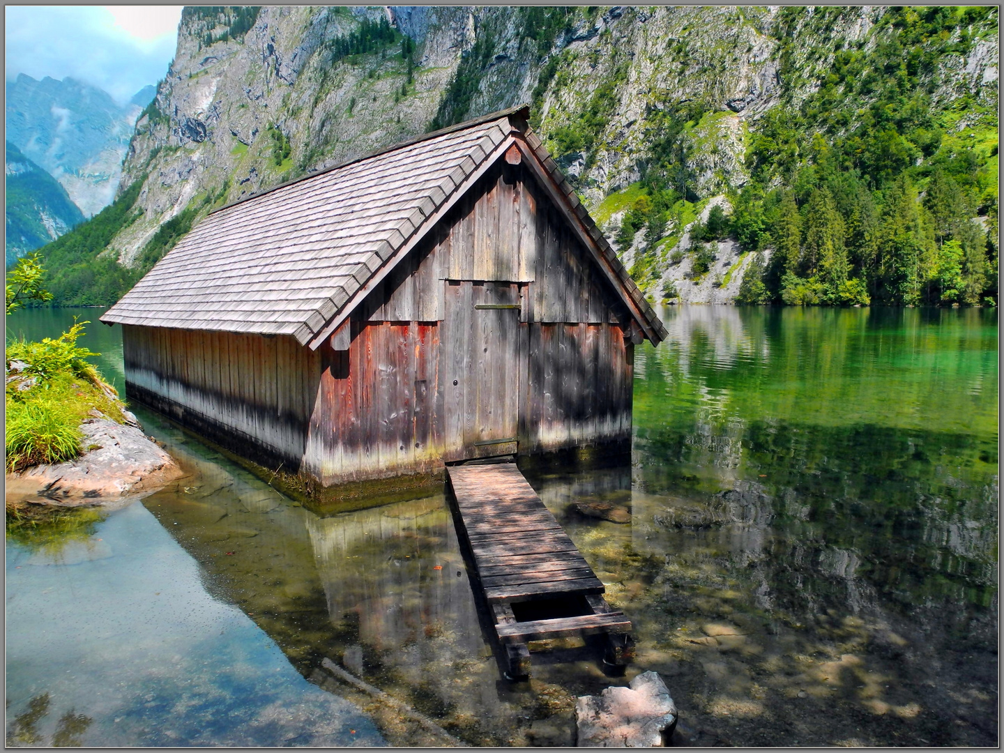 Bootshütte im Obersee