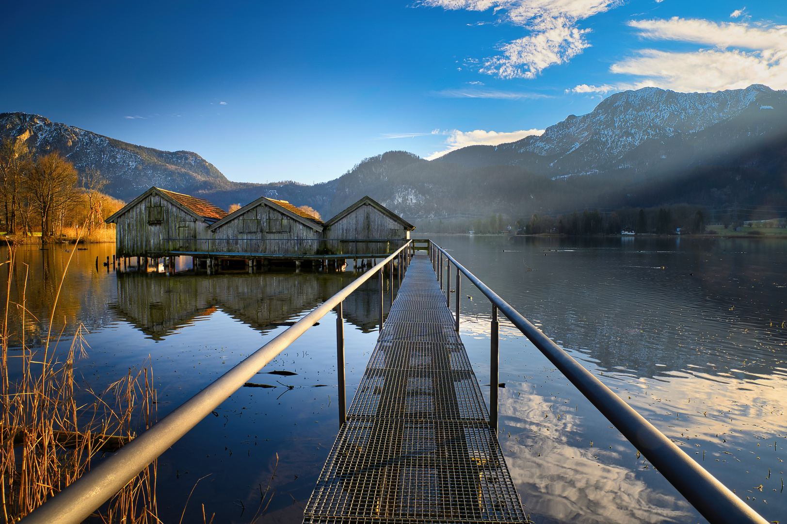 Bootshütten am Kochelsee 