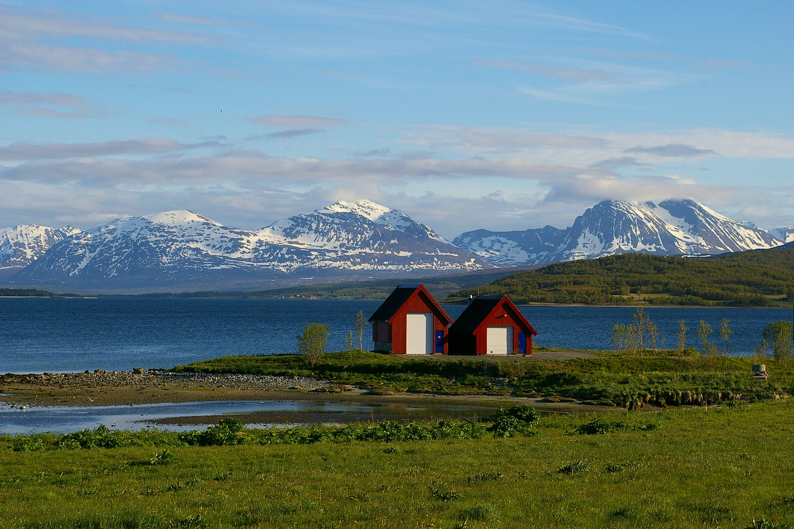 Bootshütten auf Kvaløya bei Tromsø