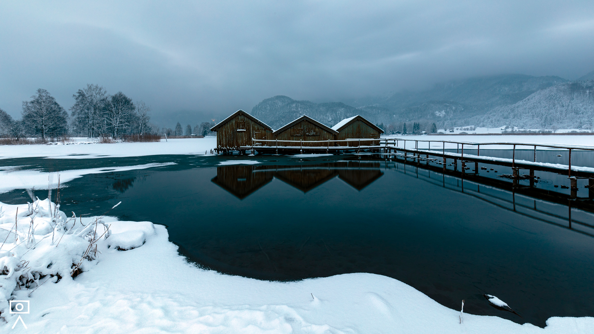 Bootshütten in Schlehdorf, Kochelsee