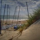 "Bootsparkplatz" am Strand