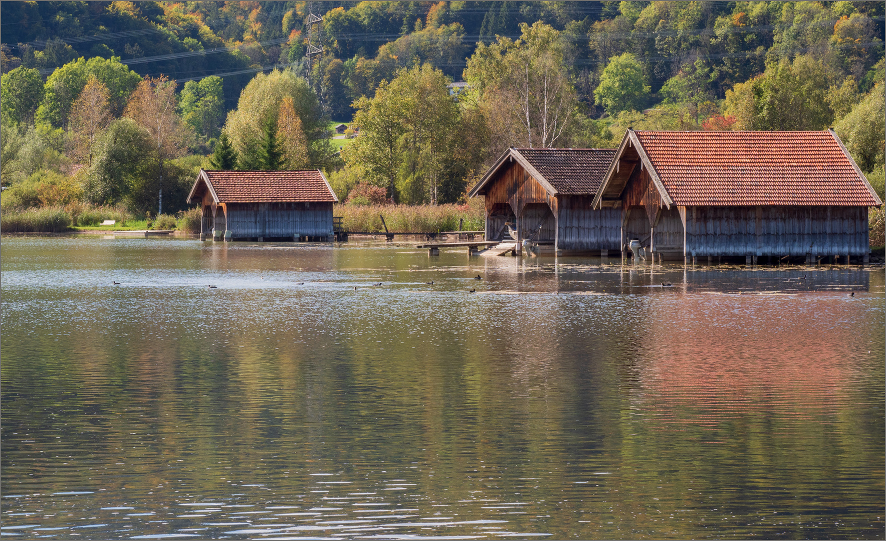 Bootsschuppen am Kochelsee