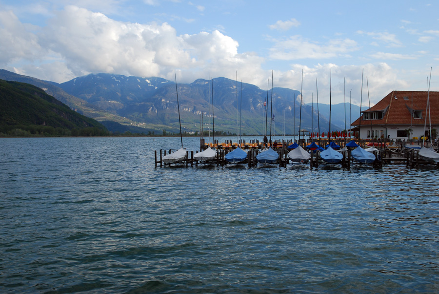 Bootssteg am Kalterer See