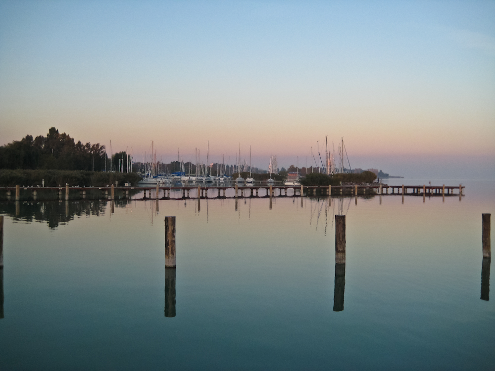 Bootssteg am Plattensee