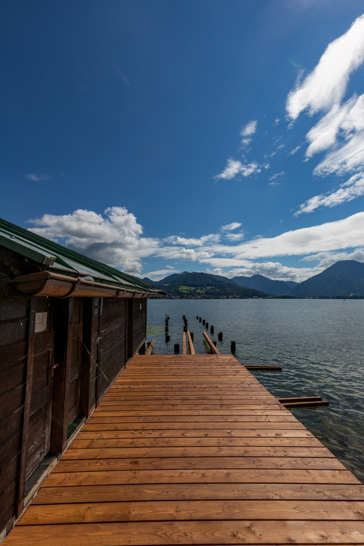 Bootssteg am Tegernsee