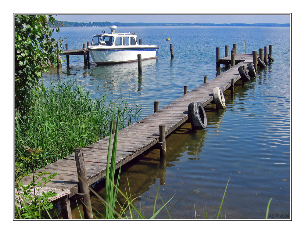 Bootssteg auf Frauenchiemsee