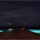 Bootssteg bei Nacht - Filedhu Island (Malediven)