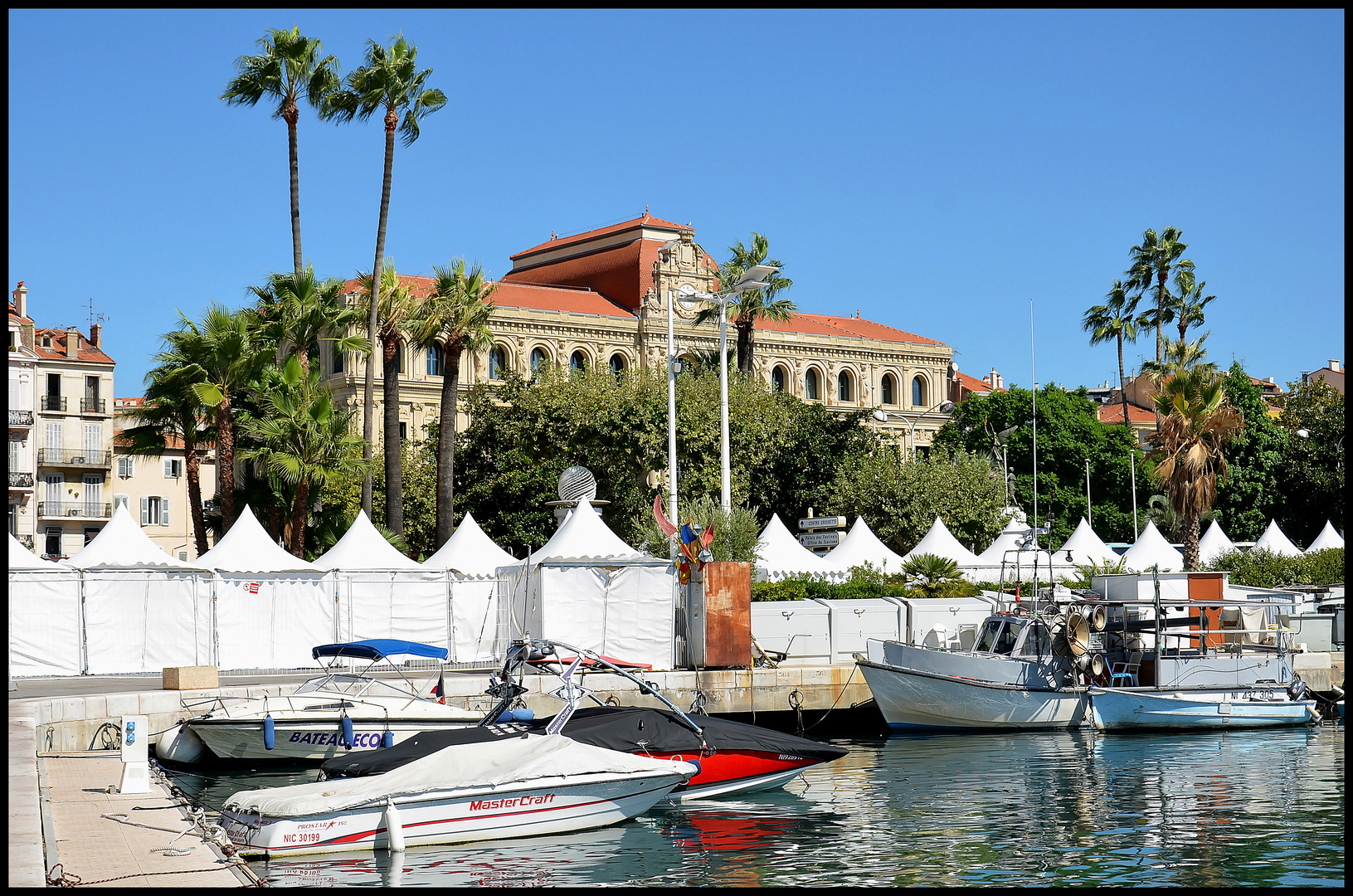 Bootssteg in Cannes