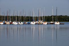 Bootssteg in der Abendsonne