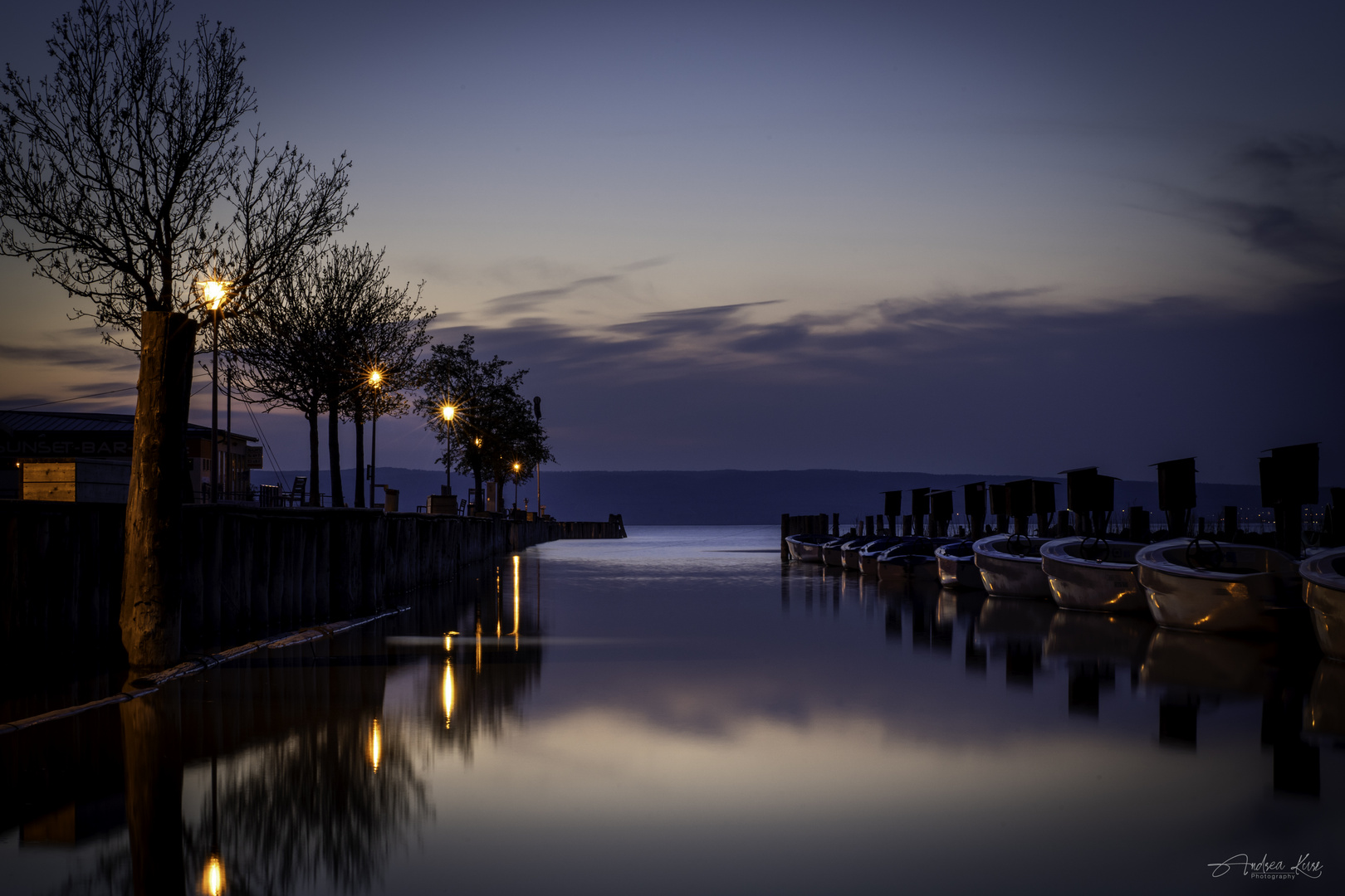 Bootssteg in Podersdorf am See