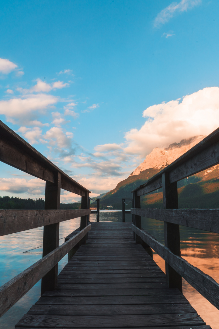 Bootsteg am Eibsee