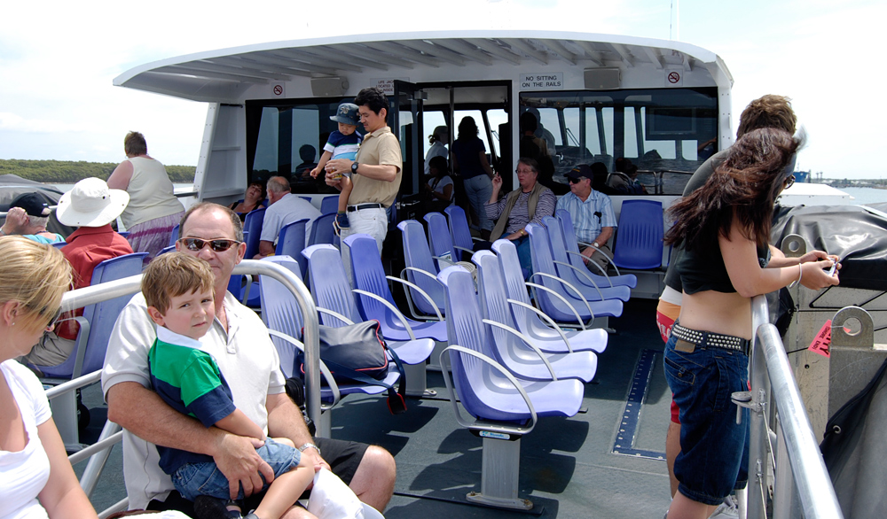 Bootstour Richtung Moreton Island