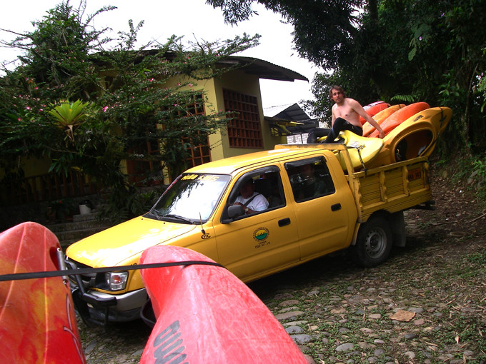 Bootstransport in Ecuador