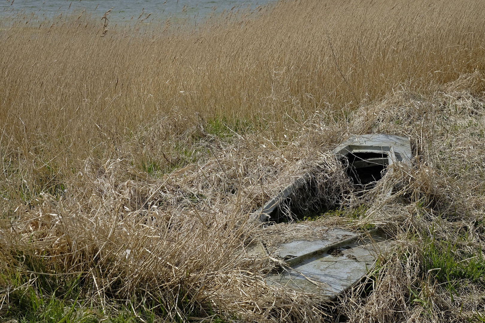 Bootswrack am Rand des Ferring Sø bei Strande in Midtjylland (DK)